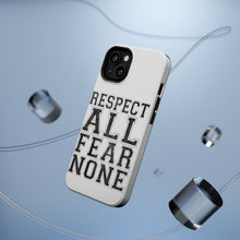 DistinctInk ToughCase for Apple iPhone, Compatible with MagSafe Charging - Respect All Fear None