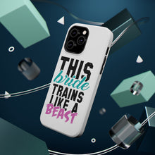 DistinctInk ToughCase for Apple iPhone, Compatible with MagSafe Charging - This Bride Trains Like a Beast