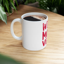 DistinctInk Glossy White Coffee / Tea Mug - Wife. Mom. Vet.