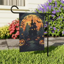 DistinctInk Garden & House Banner / Flag with Spooky Trick or Treating Design for Halloween