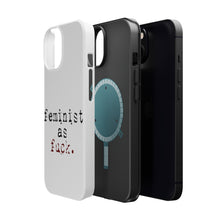 DistinctInk ToughCase for Apple iPhone, Compatible with MagSafe Charging - Feminist as F%ck