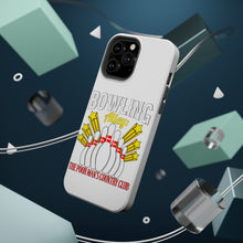 DistinctInk ToughCase for Apple iPhone, Compatible with MagSafe Charging - Bowling Alley The Poor Man's Country Club