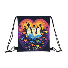 DistinctInk Drawstring Bag Backpack with A Life Of Adventure Design for Halloween  LGBTQ+ Pride