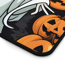 DistinctInk Desk Mat with Ghost Skeleton Pumpkins Pattern Design for Halloween