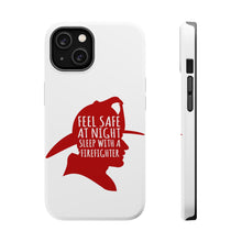 DistinctInk ToughCase for Apple iPhone, Compatible with MagSafe Charging - Feel Safe at Night Sleep with a Firefighter