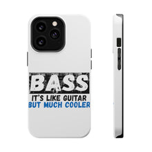 DistinctInk ToughCase for Apple iPhone, Compatible with MagSafe Charging - Bass - It's Like Guitar But Much Cooler