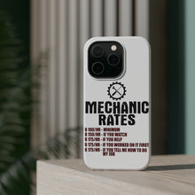 DistinctInk ToughCase for Apple iPhone, Compatible with MagSafe Charging - Mechanic Rates More If You Watch Help
