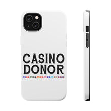 DistinctInk ToughCase for Apple iPhone, Compatible with MagSafe Charging - Casino Donor - Blackjack Gambling