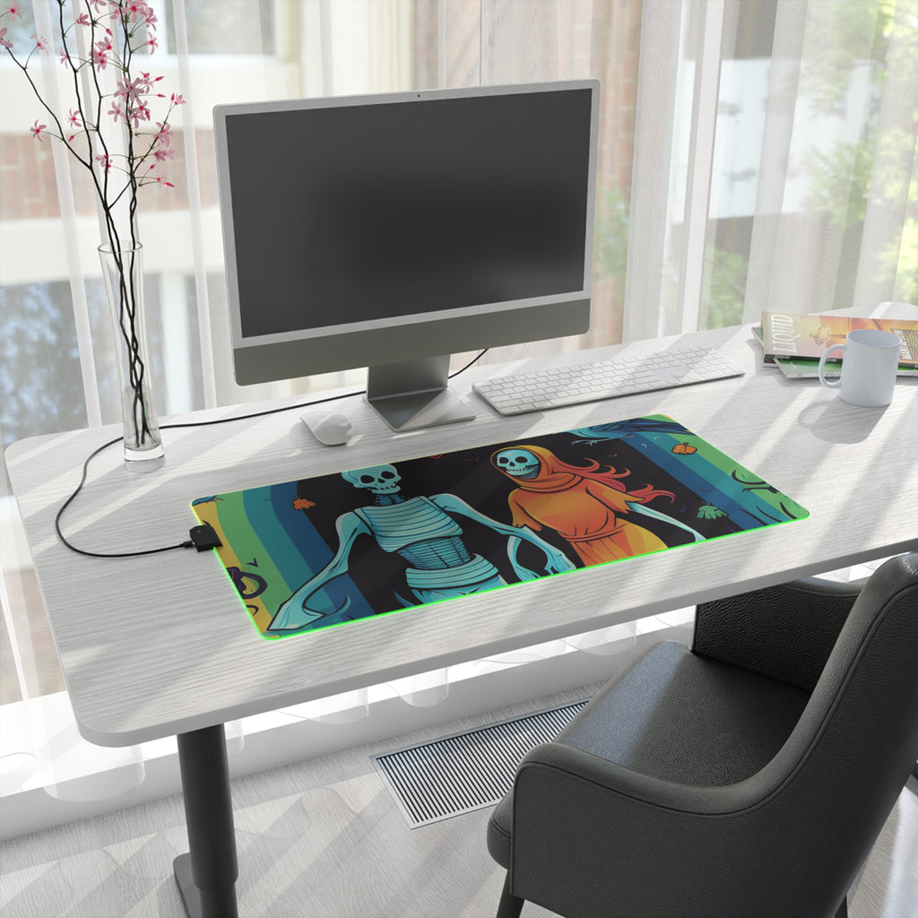 LED Gaming Mouse Pad with The Enduring Beauty of Writing Design for Halloween LGBTQ+ Pride, view 32