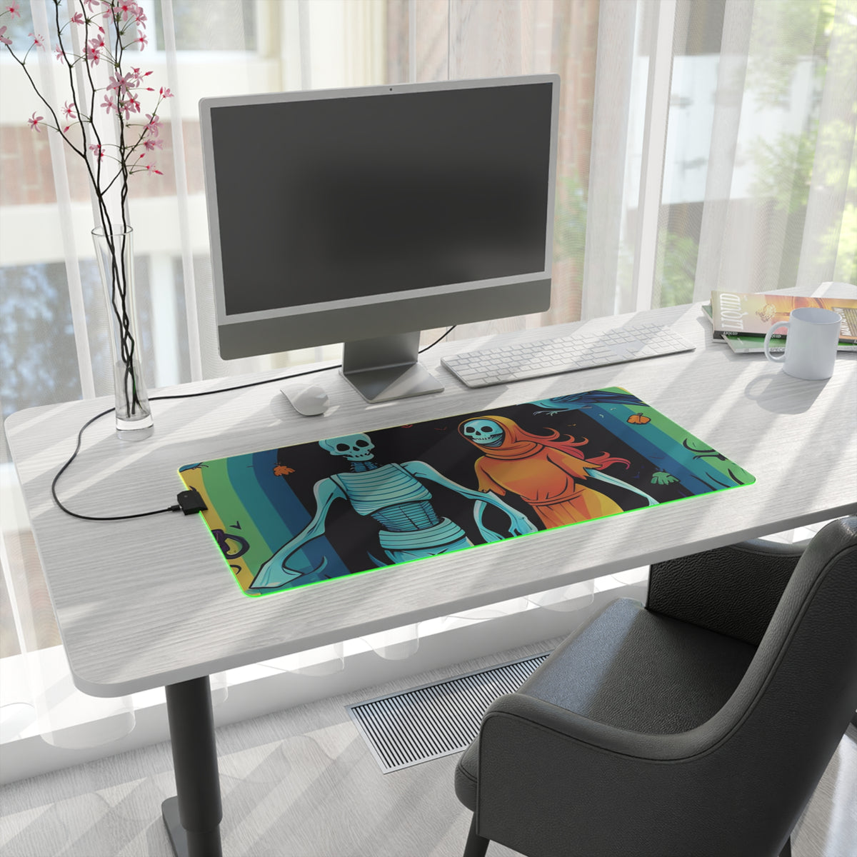 LED Gaming Mouse Pad with The Enduring Beauty of Writing Design for Halloween LGBTQ+ Pride, view 32
