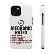 DistinctInk ToughCase for Apple iPhone, Compatible with MagSafe Charging - Mechanic Rates More If You Watch Help