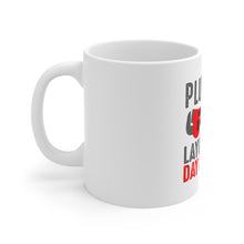 DistinctInk Glossy White Coffee / Tea Mug - Plumber - Laying Pipe Day & Night