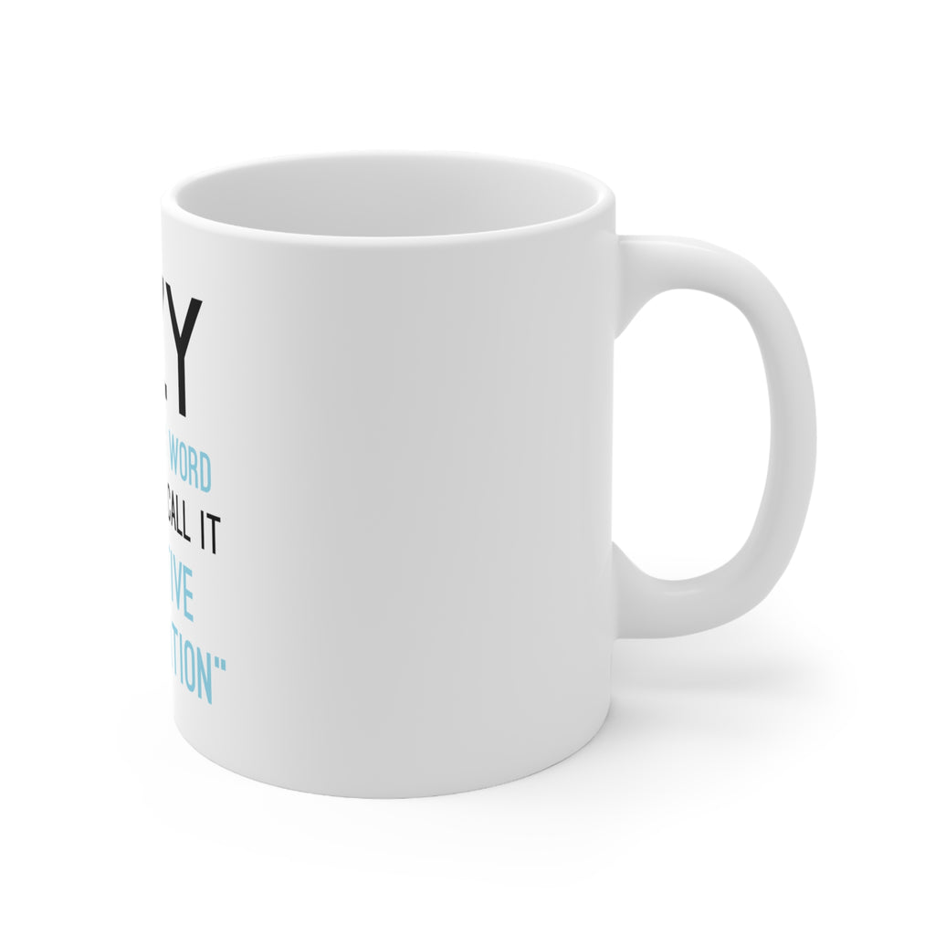 Glossy White Coffee / Tea Mug - Lazy - Selective Participation, view 5