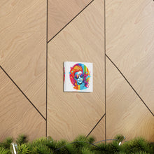 DistinctInk Canvas Wall Art with Leading with Courage and Grace for LGBTQ+ Pride
