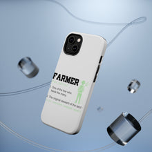 DistinctInk ToughCase for Apple iPhone, Compatible with MagSafe Charging - Farmer Definition - Few Who Feeds Many