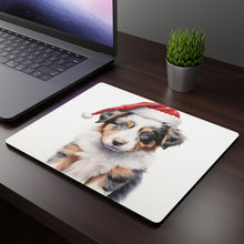DistinctInk Mouse Pad - 1/4" Foam Rubber - Australian Shepherd Puppy Drawing