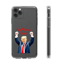 DistinctInk Clear Case for Apple iPhone or Samsung Galaxy - Trump "You Missed, Loser" Cartoon Design