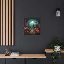 DistinctInk Canvas Wall Art with Trick or Treat Fun for Halloween