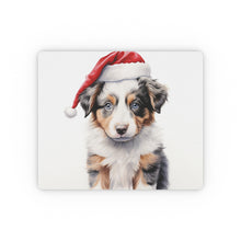 DistinctInk Mouse Pad - 1/4" Foam Rubber - Australian Shepherd Puppy Drawing