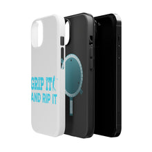 DistinctInk ToughCase for Apple iPhone, Compatible with MagSafe Charging - Golf Grip It And Rip It