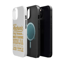 DistinctInk ToughCase for Apple iPhone, Compatible with MagSafe Charging - Auto Mechanic Multi Tasking Ninja