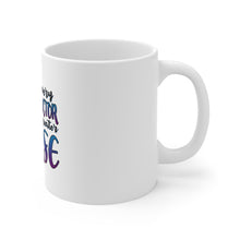DistinctInk Glossy White Coffee / Tea Mug - Behind Every Great Doctor Even Greater Nurse