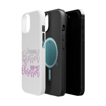 DistinctInk ToughCase for Apple iPhone, Compatible with MagSafe Charging - Stressed Blessed Make Up Obsessed