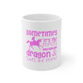 Glossy White Coffee / Tea Mug - Sometimes It's the Princess Who Kills the Dragon