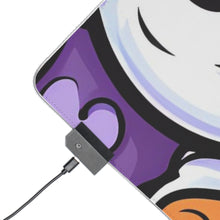 DistinctInk LED Gaming Mouse Pad with Ghost Skeleton Pumpkins Design for Halloween