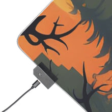 DistinctInk LED Gaming Mouse Pad with Spooky Trick or Treating Design for Halloween