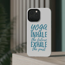 DistinctInk ToughCase for Apple iPhone, Compatible with MagSafe Charging - Yoga Inhale the Future Exhale the Past