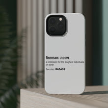 DistinctInk ToughCase for Apple iPhone, Compatible with MagSafe Charging - Fireman Definition Profession for Toughest