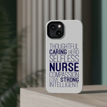 DistinctInk ToughCase for Apple iPhone, Compatible with MagSafe Charging - Thoughtful Caring Hero Selfless Nurse