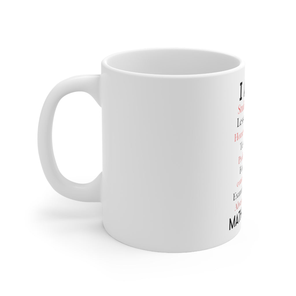 Glossy White Coffee / Tea Mug - Teacher Student Helping Homework Encourage, view 2