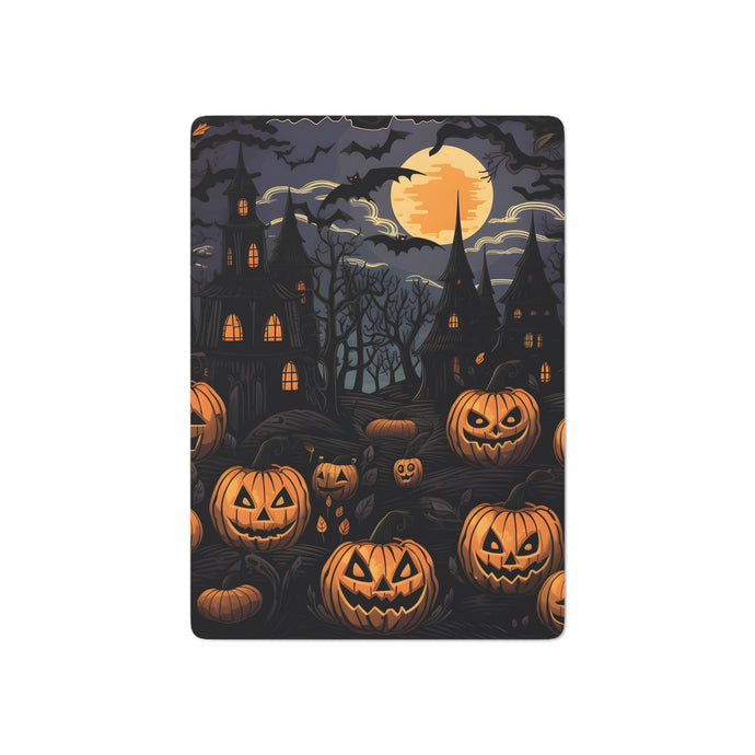 DistinctInk Playing Poker Cards with Spooky All Hallows' Eve Design for Halloween