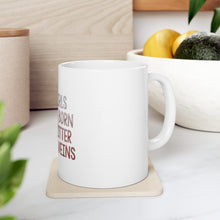 DistinctInk Glossy White Coffee / Tea Mug - Some Girls Are Just Born with Glitter in Their Veins