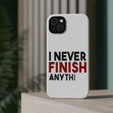 DistinctInk ToughCase for Apple iPhone, Compatible with MagSafe Charging - I Never Finish Anythi