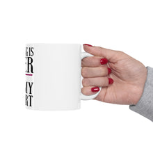 DistinctInk Glossy White Coffee / Tea Mug - Hunting is DEER to My Heart