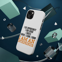 DistinctInk ToughCase for Apple iPhone, Compatible with MagSafe Charging - Entrepreneur Opportunity Risks Hustle