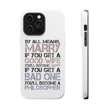 DistinctInk ToughCase for Apple iPhone, Compatible with MagSafe Charging - Marry - Good Wife Become Happy