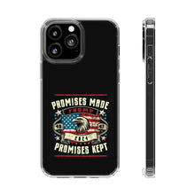 DistinctInk Hybrid (Acrylic/TPU) Clear Slim Fit Case for Apple iPhone | Trump: Promises Made, Promises Kept - Conservative