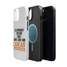 DistinctInk ToughCase for Apple iPhone, Compatible with MagSafe Charging - Entrepreneur Opportunity Risks Hustle