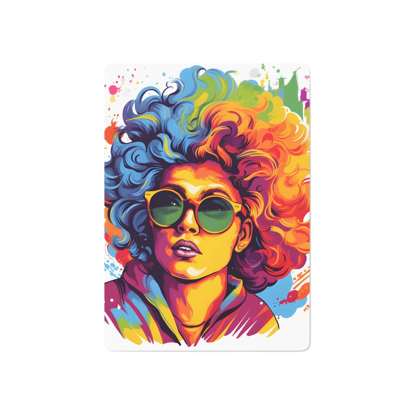 DistinctInk Playing Poker Cards with A World of Words Design for LGBTQ+ Pride