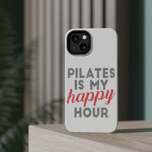 DistinctInk ToughCase for Apple iPhone, Compatible with MagSafe Charging - Pilates is My Happy Hour