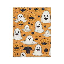 DistinctInk Garden & House Banner Flag with Ghoulish Bats and Pumpkins Design for Halloween