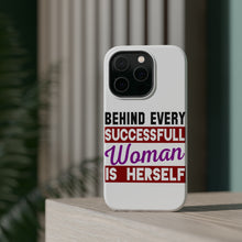 DistinctInk ToughCase for Apple iPhone, Compatible with MagSafe Charging - Behind Every Successful Woman is Herself