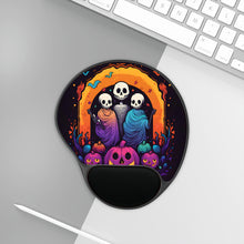 DistinctInk Mouse Pad with Wrist Rest  with The Paths We Choose Design for Halloween  LGBTQ+ Pride