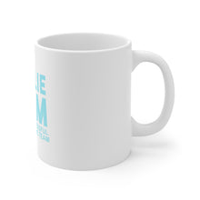 DistinctInk Glossy White Coffee / Tea Mug - Goalie Mom The Most Stressful Position