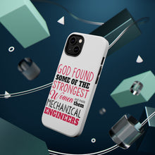 DistinctInk ToughCase for Apple iPhone, Compatible with MagSafe Charging - Strongest Women are Mechanical Engineers