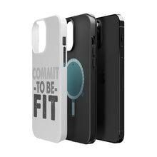 DistinctInk ToughCase for Apple iPhone, Compatible with MagSafe Charging - Commit To Be Fit